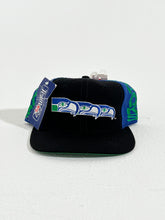 Vintage 1990's Seattle Seahawks Triple Logo AJD Snapback Hat