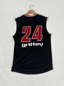 Y2K Seattle Mariners Ken Griffey Jr. "Turn Ahead the Clock" Jersey Sz. M