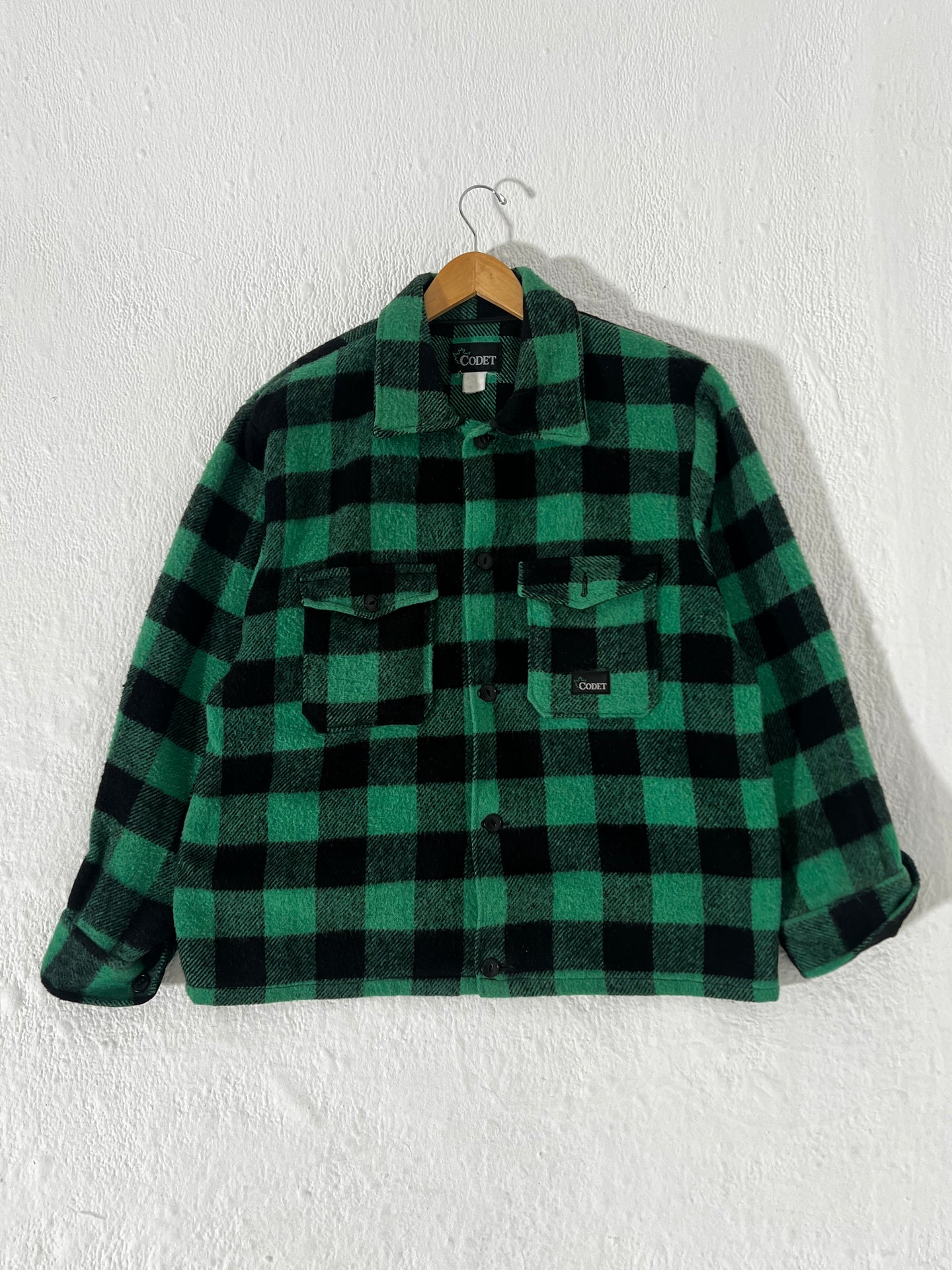 Vintage Codet Green/Black Plaid Jacket Sz. L