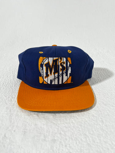 Vintage Seattle Mariners Old Logo Snapback Hat