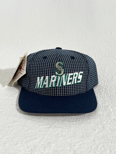 Vintage 1990's Seattle Mariners Logo Athletic Velcrostrap Hat (NWT)