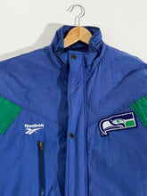 Vintage 1990's Seattle Seahawks Reebok Puffer Jacket Sz. L