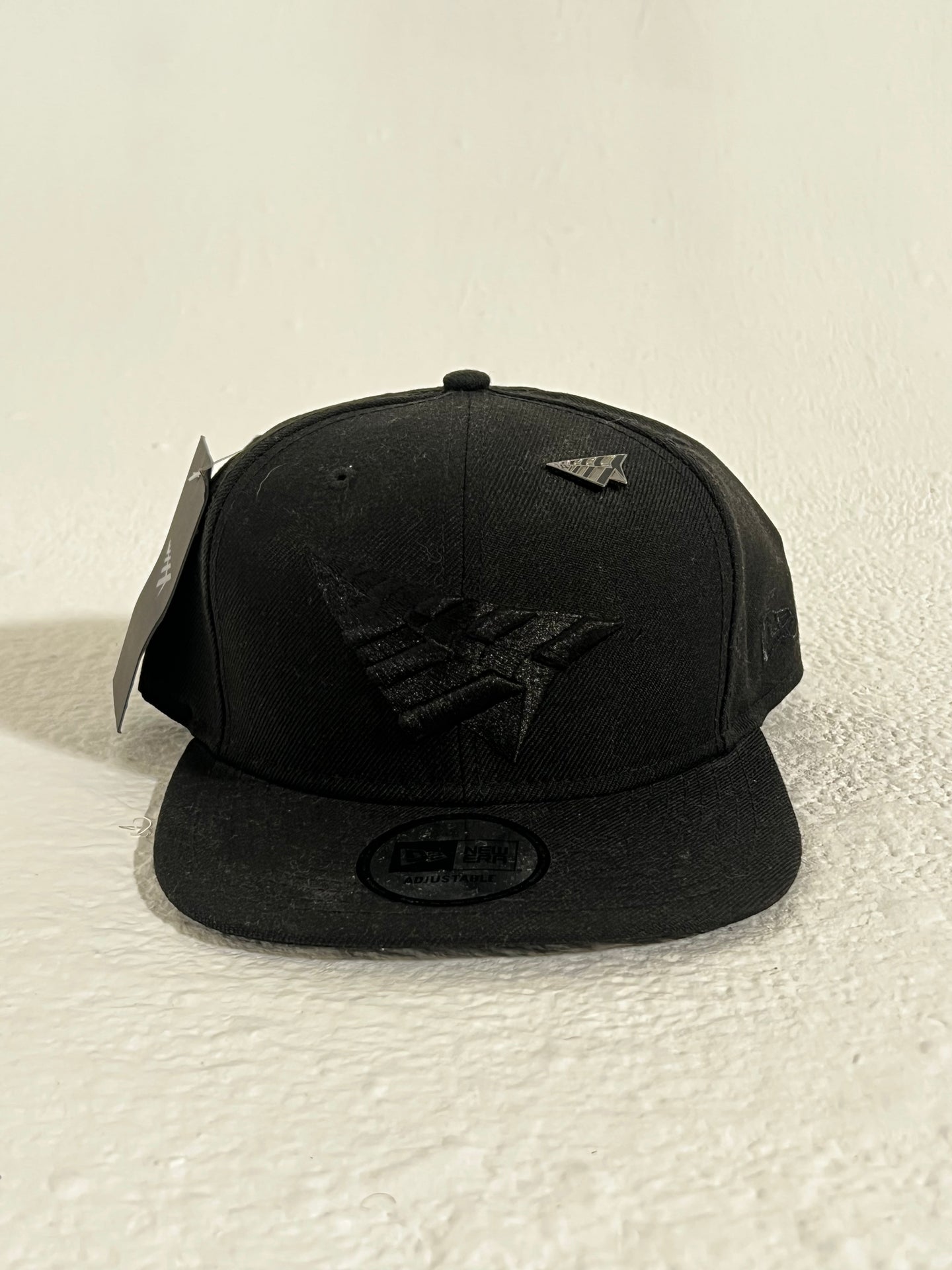 New Era Paper Planes Blackout Snapback Hat w/ Pin