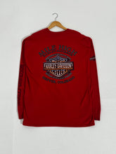 Harley Davidson Red Santa Long Sleeve Shirt Sz. 2XL
