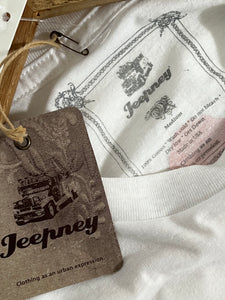 Vintage Jeepney White T-Shirt Sz. M