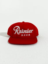 Vintage Rainier Beer Red Snapback Hat