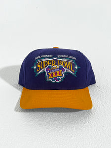 Vintage 1980's NFL Superbowl XXXI New Orleans Snapback Hat