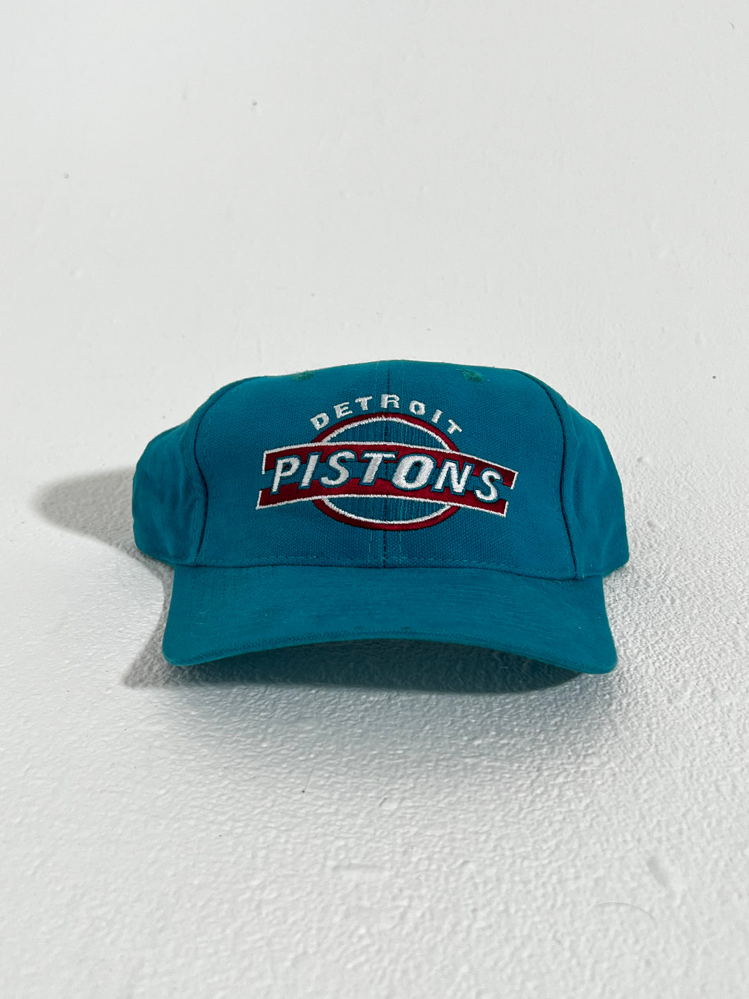 Vintage 1990's Detroit Pistons Teal Snapback Hat