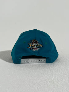 Vintage 1990's Detroit Pistons Teal Snapback Hat