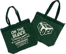 On the Block 24' Green Zip-Up Tote Bag