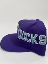 Vintage 1990's Anaheim Mighty Ducks 'Blockhead' Signatures Snapback Ha