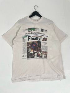 Vintage Seattle Super Sonics "1996 Western Conference Finals Champions" T-Shirt Sz. XL