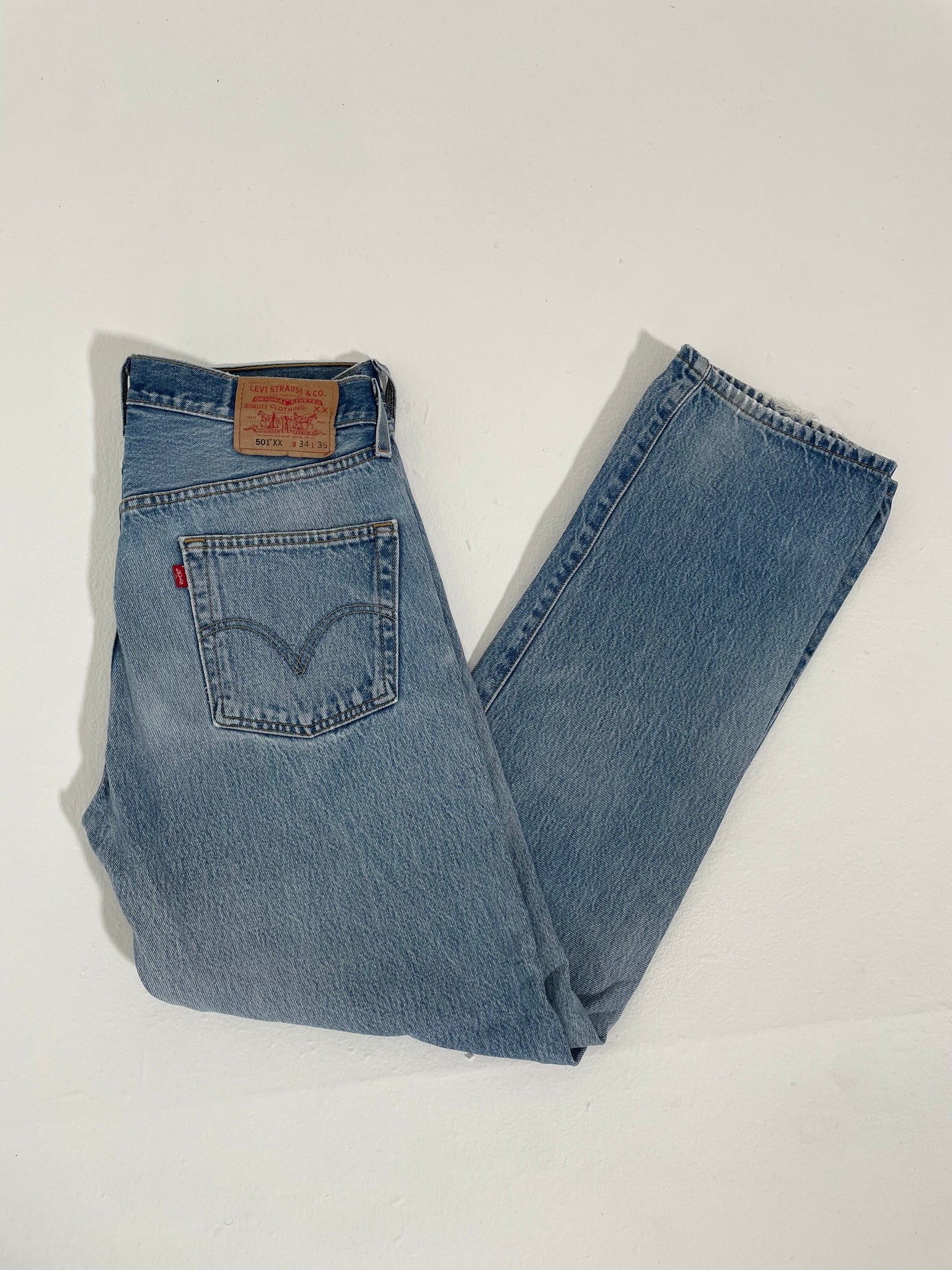 Vintage 1990 s LEVI 501 Denim Jeans Sz. 34x36