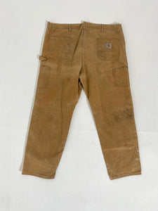 Vintage 46x34 Brown CARHARTT Double-Knee Carpenter Pants