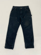 Vintage 34x32 Black CARHARTT Double-Knee Carpenter Pants