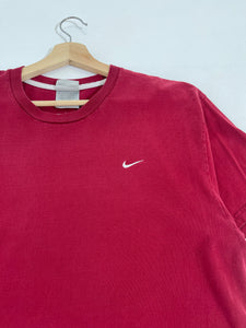 Vintage Red Embroidered Nike T-Shirt Sz. XL