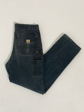 Vintage Black CARHARTT Double-Knee Carpenter Pants Sz. 34x34