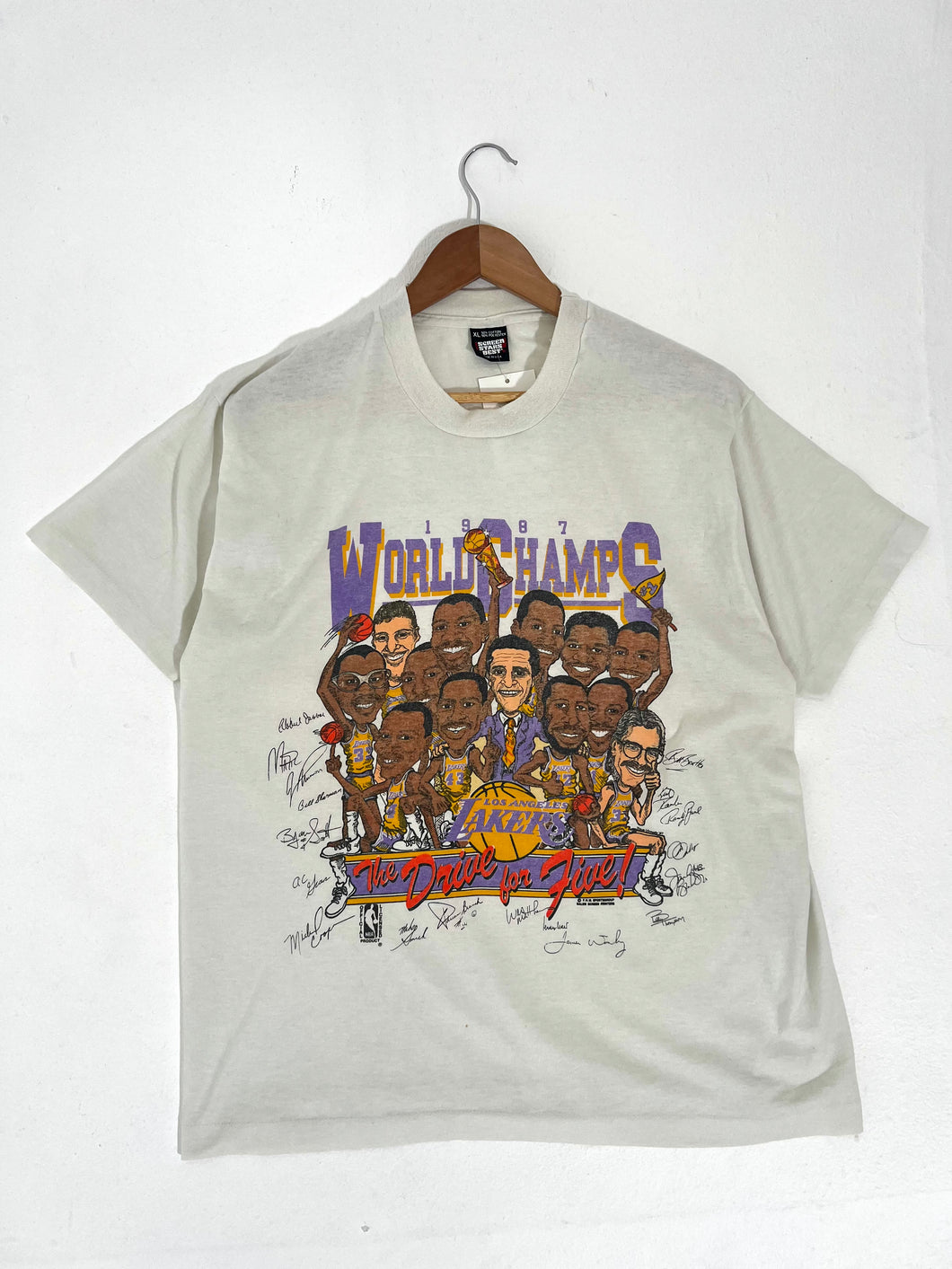 Vintage 1980's Los Angeles Lakers World Champs 