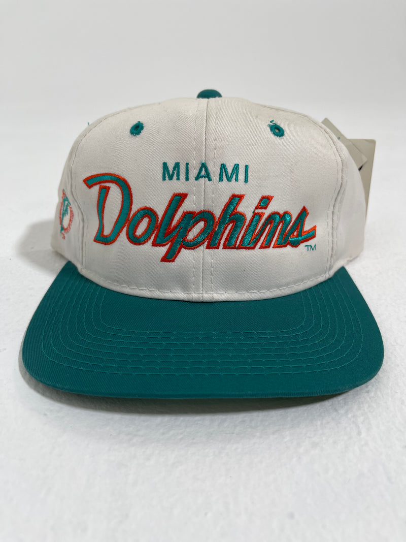 Vintage Miami Dolphins Script Snapback Hat NWT NFL Football Marino Sports  Specialties – For All To Envy