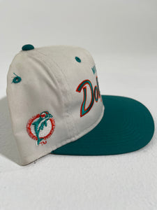 Vintage 1990's Miami Dolphins SPORTS SPECIALTIES 'Script' Snapback Hat