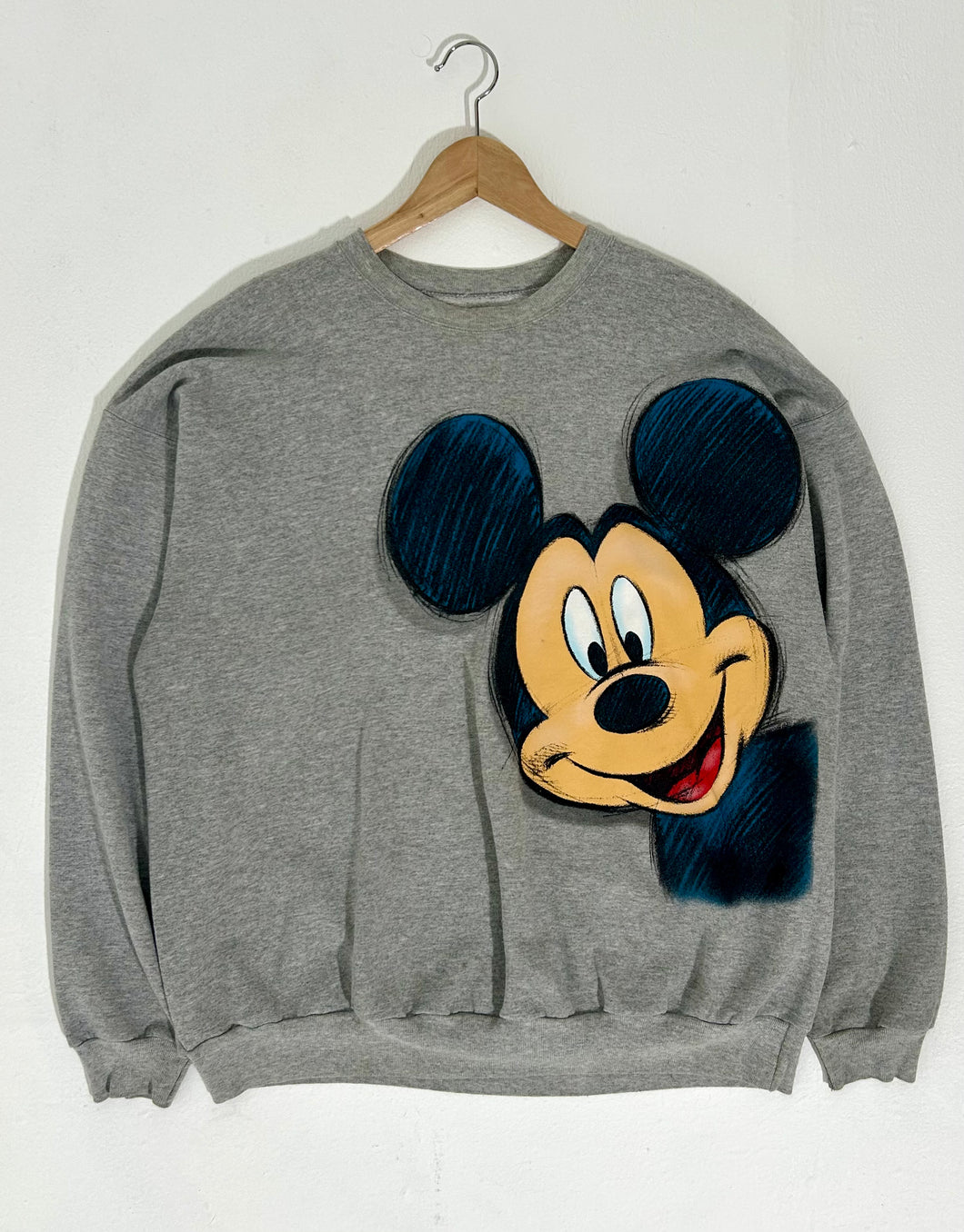 Y2K Disneyland Mickey Mouse Gray Crewneck Sz. XL