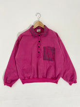 Vintage 1980's Pink & Black Collared Shirt Sz. L