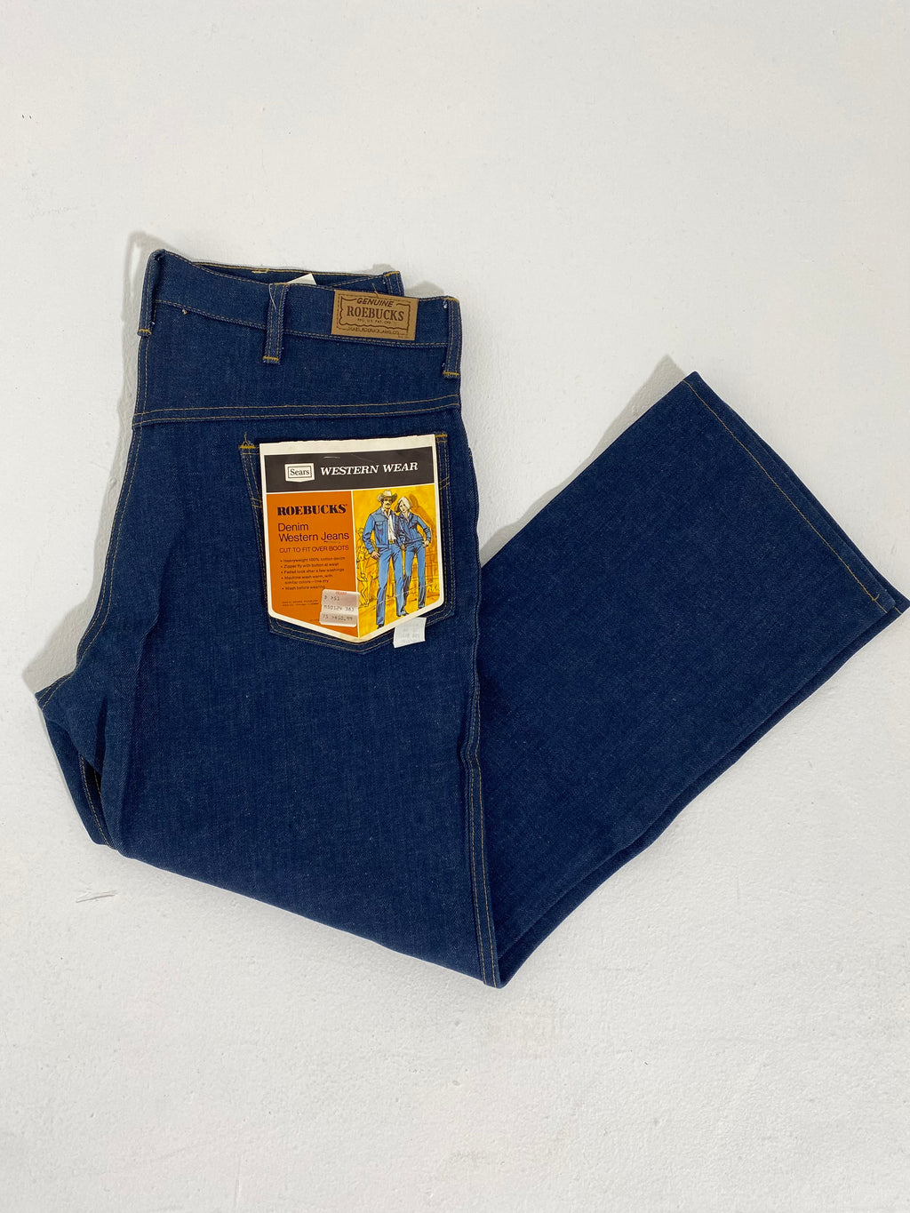 Vintage 1970's Sears Roebucks Denim Jeans Sz. 38x34