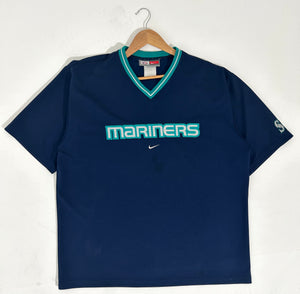Vintage Seattle Mariners V-Neck Jersey Sz. XXL