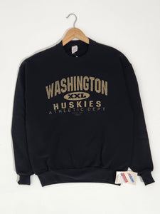 Vintage Washington Huskies Crewneck Glitter Font Sz. L