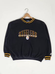 Vintage 1990's Pittsburgh Steelers Starter Crewneck Sz. XL