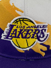 Custom Los Angeles Lakers Paint Splash  Snapback Hat