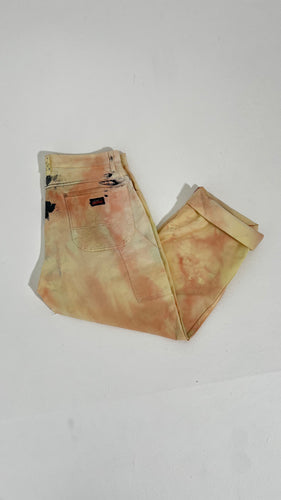 Y2K Bleached & Painted Dickies Pants Sz. 30x30