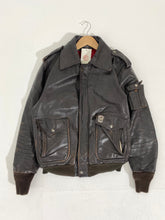 Vintage 1980s Brown Leather Jacket Sz. L