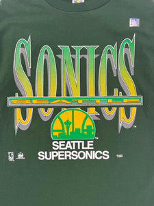 Vintage 90's Seattle Sonics Large Tee DEADSTOCK