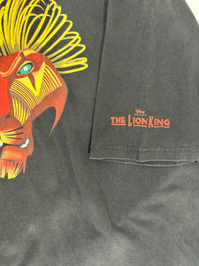 Vintage 1990s DISNEY The Lion King Broadway Musical "I'm surrounded by idiots" T-Shirt Sz. XL