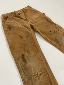 Vintage 34x30 Brown CARHARTT Double-Knee Carpenter Pants