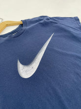 Vintage 1990's Navy Nike Swoosh T-Shirt Sz. M