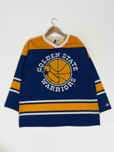 Vintage 1990's CHAMPION x Golden State Warriors Hockey Jersey Sz. L