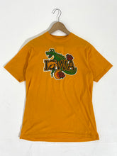 Vintage 1980s University of Iowa Hawkeyes "Orange Gator & Rosebowl" T-Shirt Sz. L