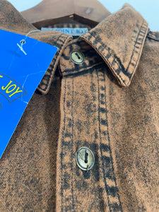 Vintage 1990’s Joint Joy Rustic Denim Button-Up Shirt Sz. XL
