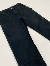 Vintage 34x32 Black CARHARTT Double-Knee Carpenter Pants