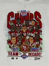 Vintage 1980's San Francisco 49ers SuperBowl Champs Caricature T-Shirt Sz. XL