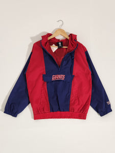 Vintage 2000s New York Giants Windbreaker Pullvoer Sz. S