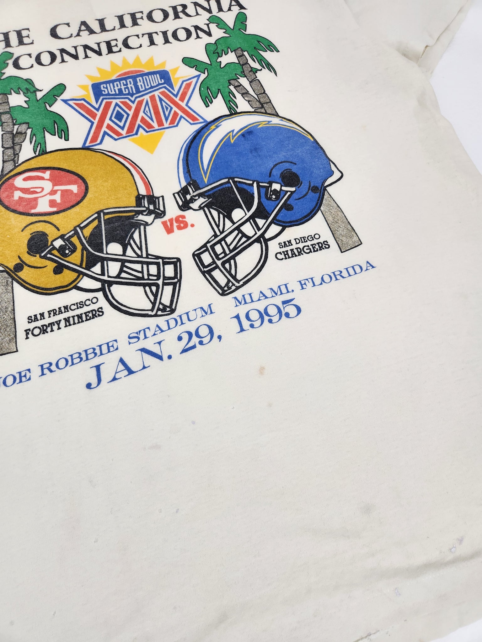 Vintage Super Bowl T-shirt , 49ers Vs chargers