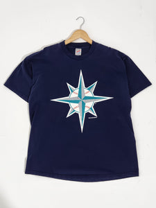 Vintage 1990's Seattle Mariners Jumbo Logo T-Shirt Sz. 2XL
