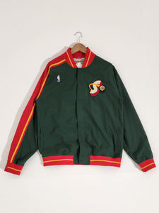 Seattle Supersonics Hardwood Classic Warm Up Jacket Sz. L