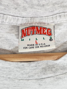 Vintage 1990s NFL Seattle Seahawks Nutmeg Character T-Shirt Sz. L