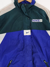 Vintage 1990s Nike Green/Blue Zip Up Wind Breaker Jacket Sz. XL