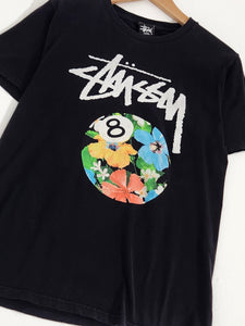 Stussy Floral 8 Ball T-Shirt Sz. S