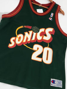 Gary Payton Seattle SuperSonics Jersey L Basketball Shirt Maillot Champion  ig93